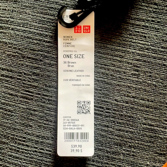 NWT Uniqlo Western Belt - Picture 3 of 4
